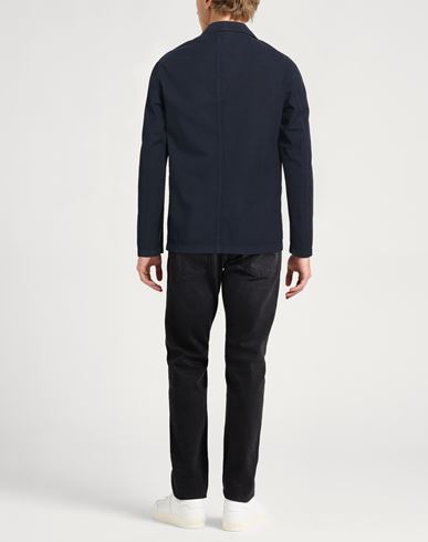 Man Blazer Navy Size 40 Cotton, Linen