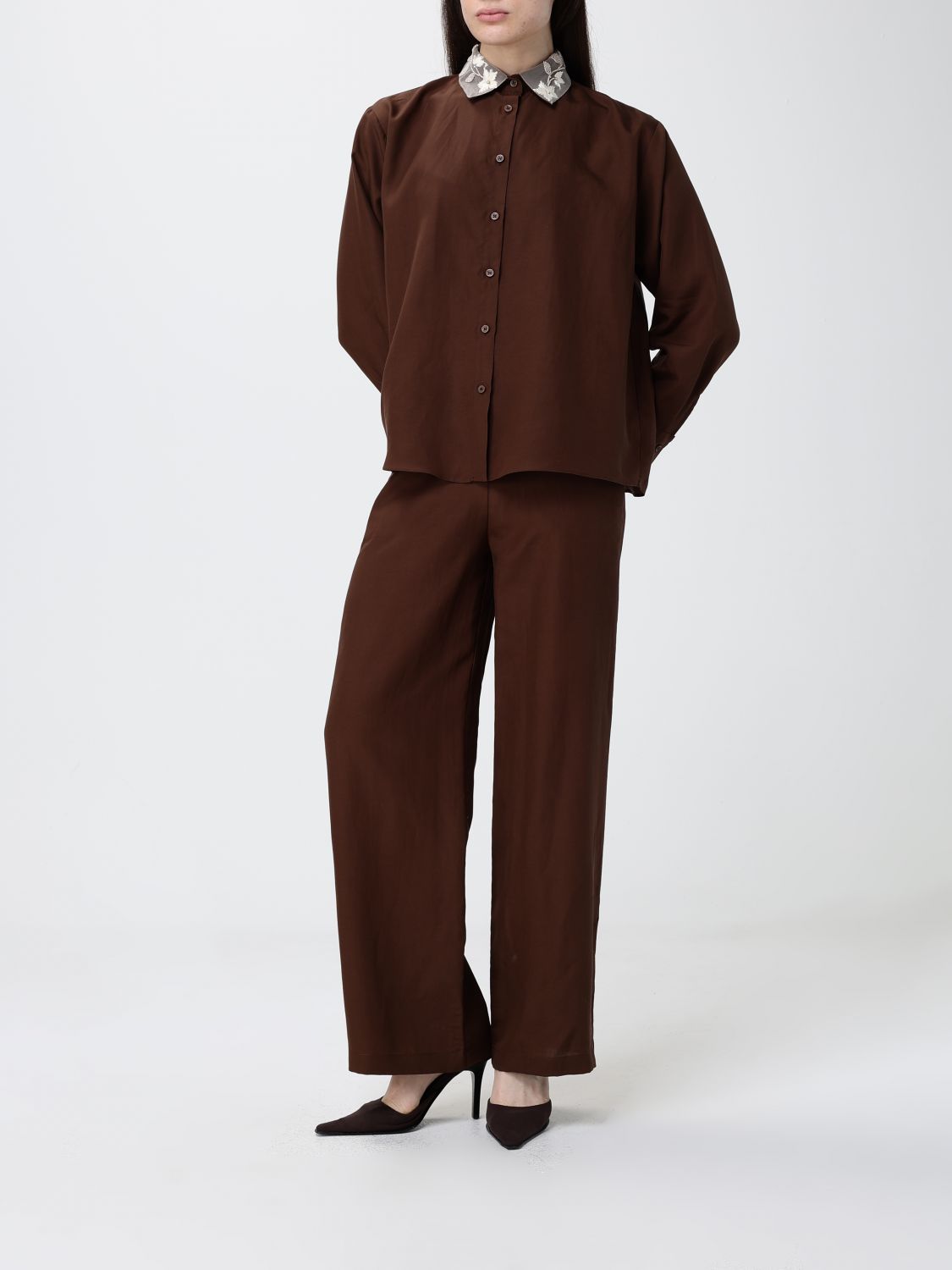 Pants Woman color Beige