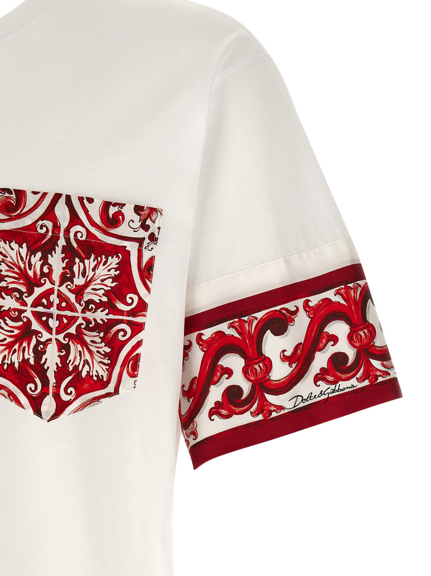White Red Printed T-Shirt