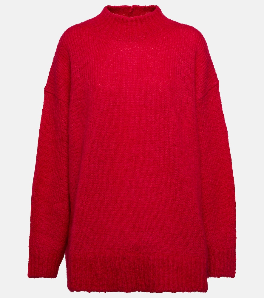 Idol mohair-blend mockneck sweater