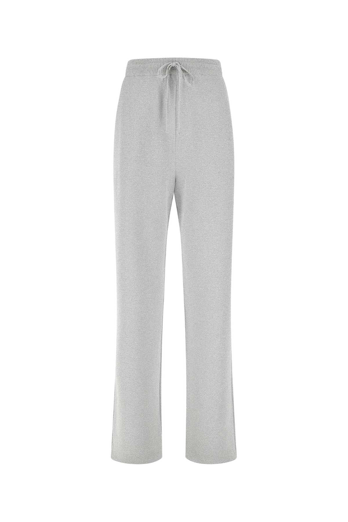Cashmere Knit Joggers — Gray