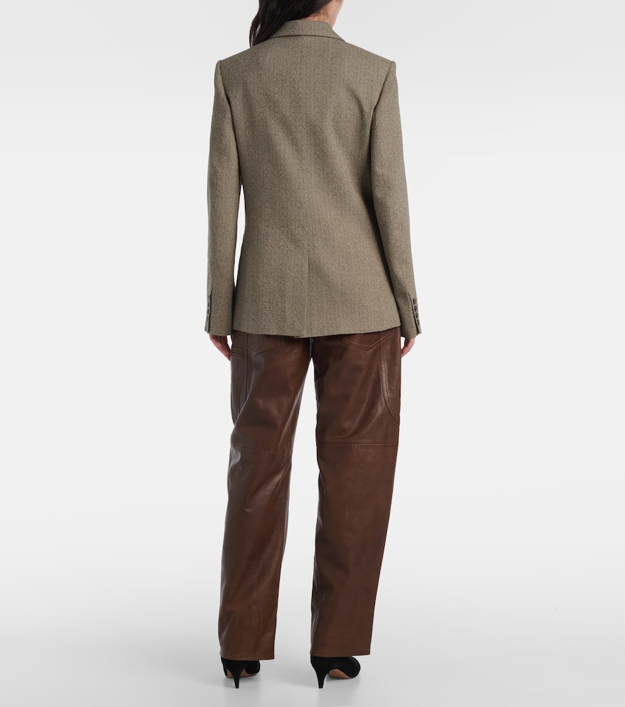 Irma plaid cotton-blend blazer