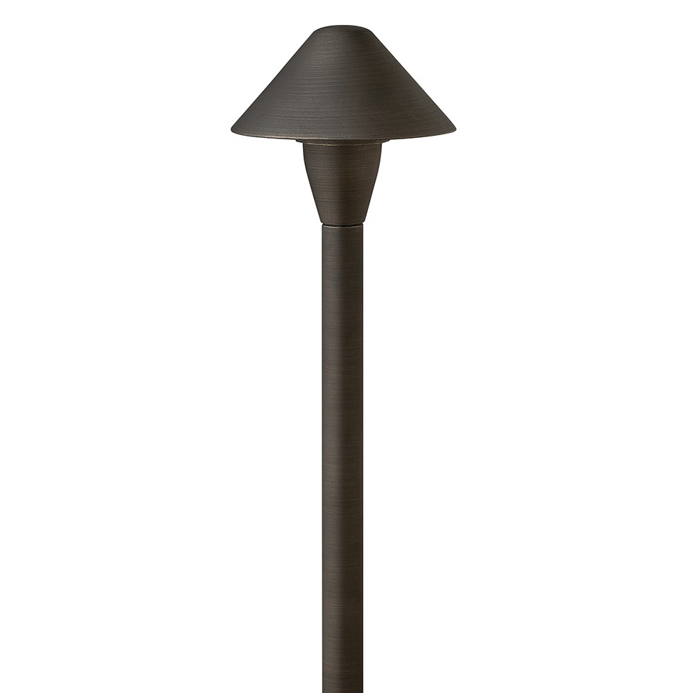 Brass Satin Black LED Path Light from the Hardy Island Path Light Collection