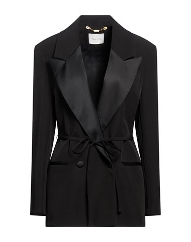 Woman Blazer Black Size 4 Polyester, Elastane
