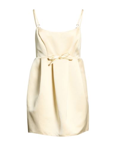 Woman Mini dress Ivory Size 8 Polyester