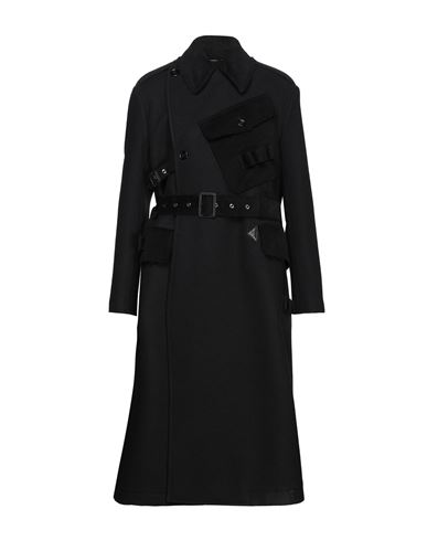 Man Coat Black Size 38 Virgin Wool, Cotton, Lambskin