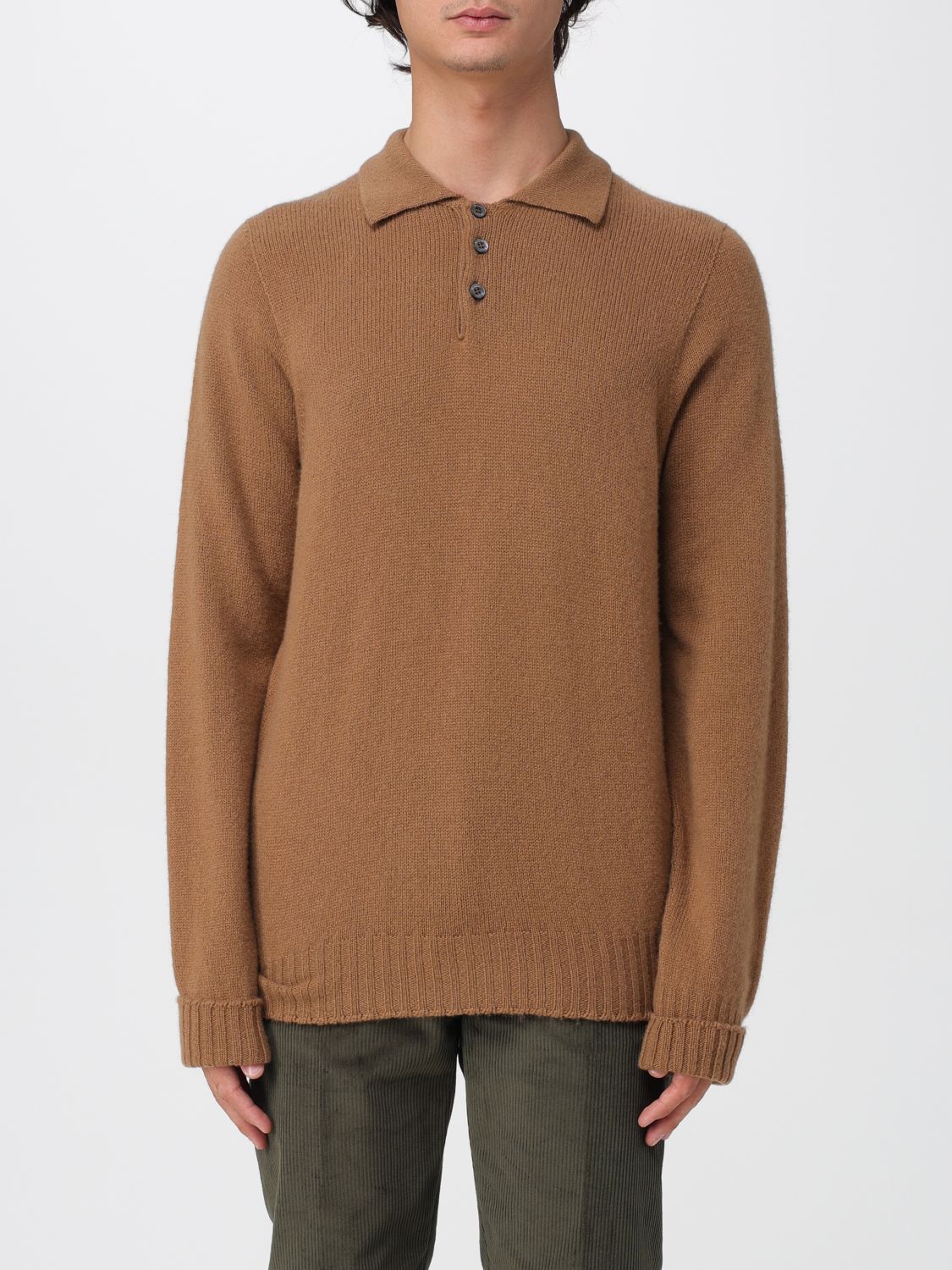 Polo Shirt Men color Brown
