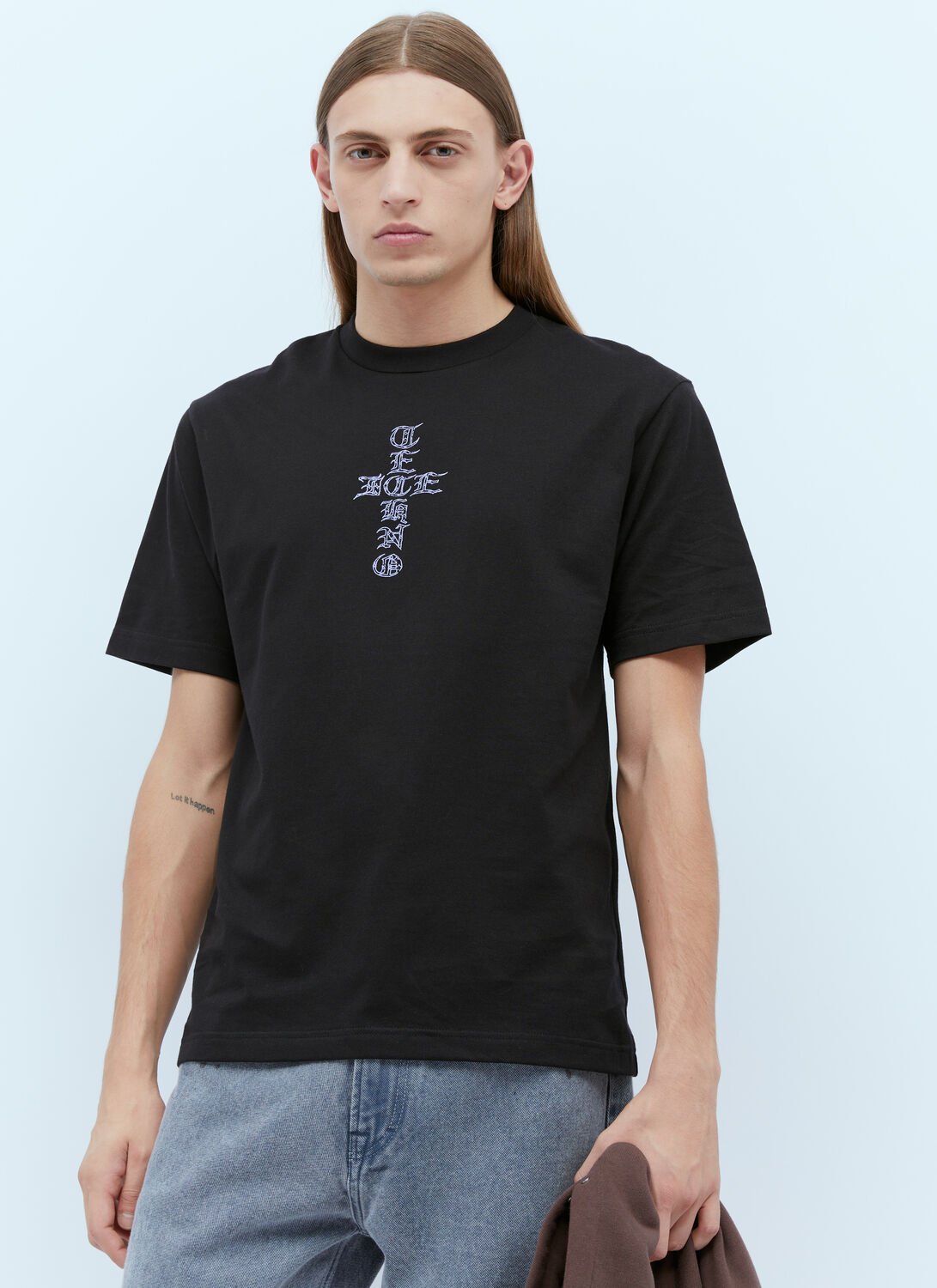 Cross Logo Print T-shirt - Man T