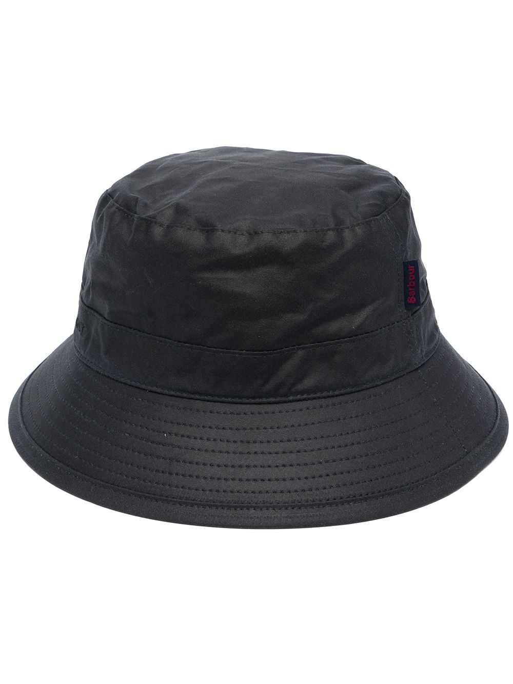 Logo-patch bucket hat - Black
