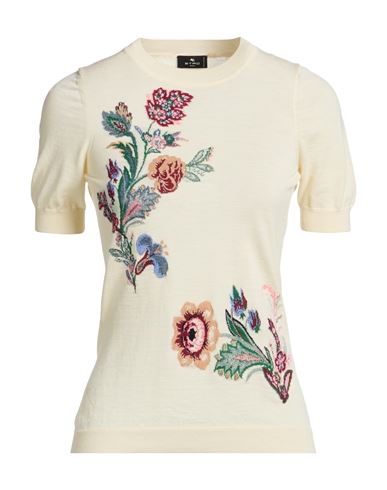 Woman Sweater Cream Size 10 Wool, Polyamide, Viscose, Polyester, Cotton