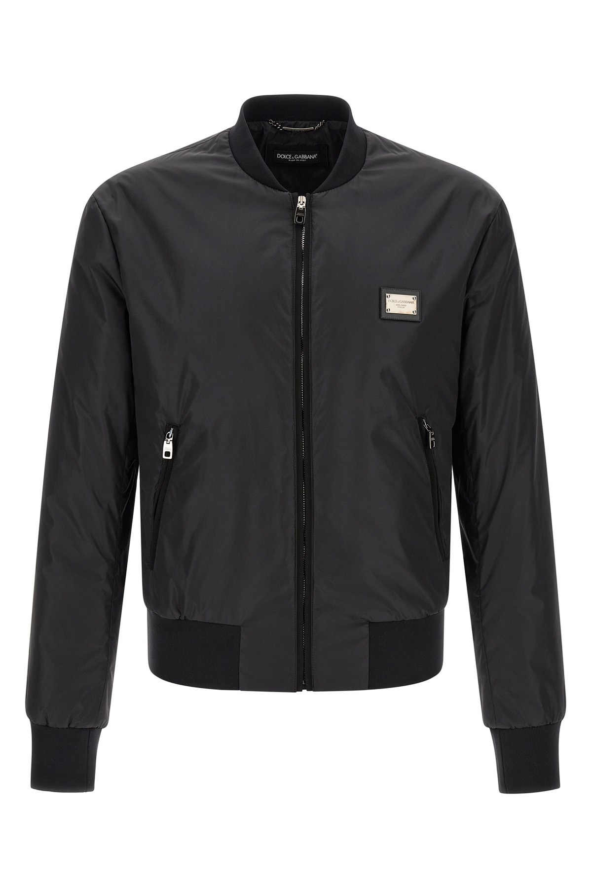 Logo Plaque Bomber Jacket