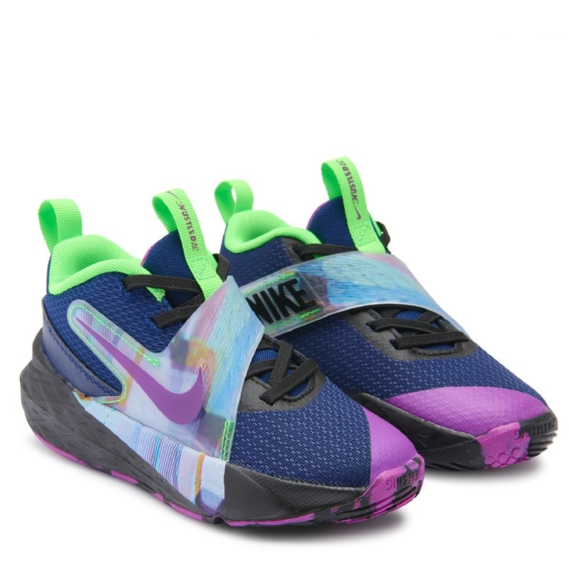 Kids' Hustle 12 Basketball Shoe Little Kid Shoes (Blue Void/Purple)