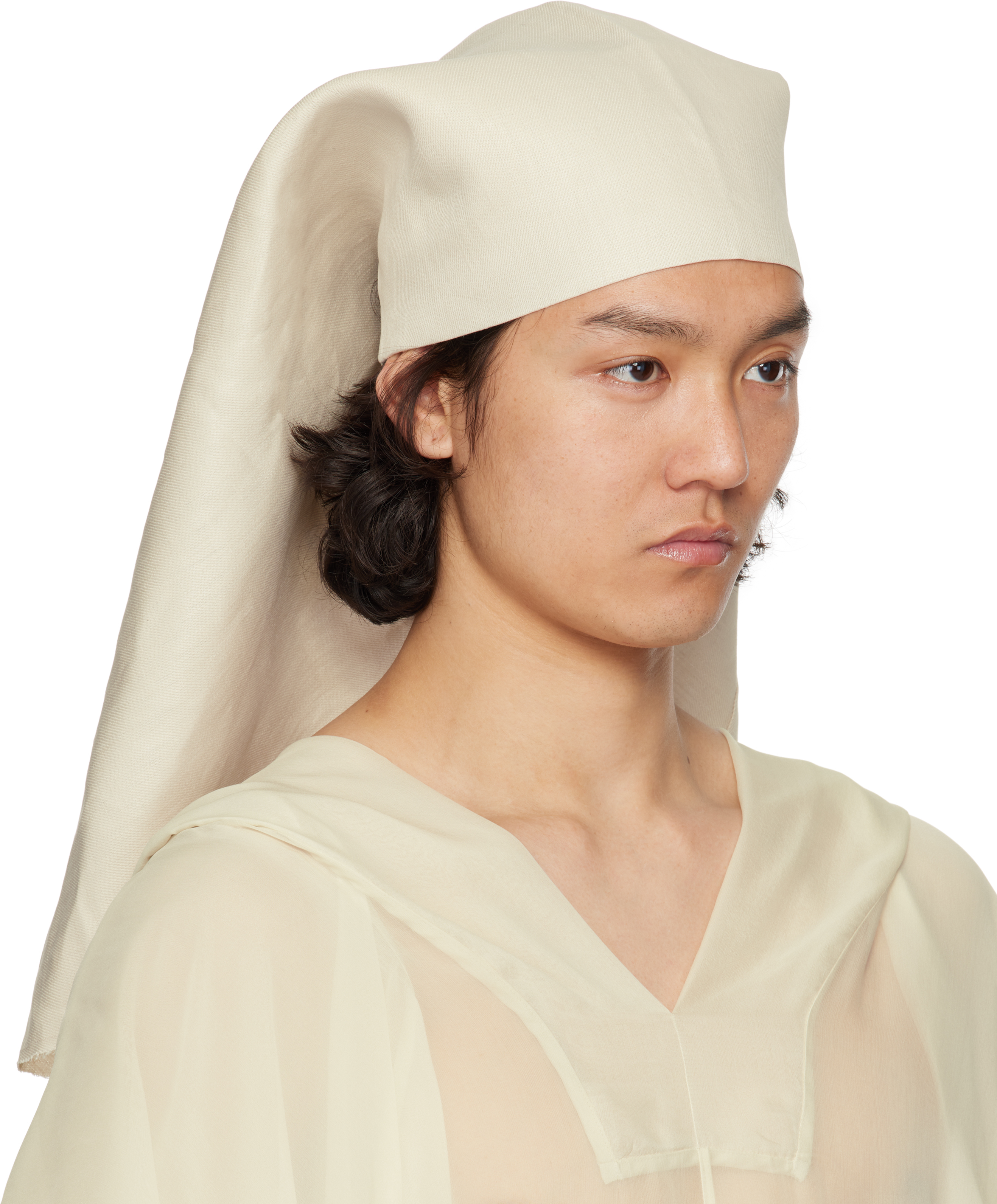 Rick Owens Off-White Hollywood Wig Hat