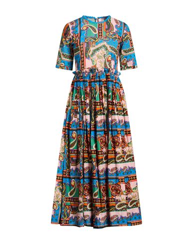 Woman Maxi dress Azure Size L Cotton