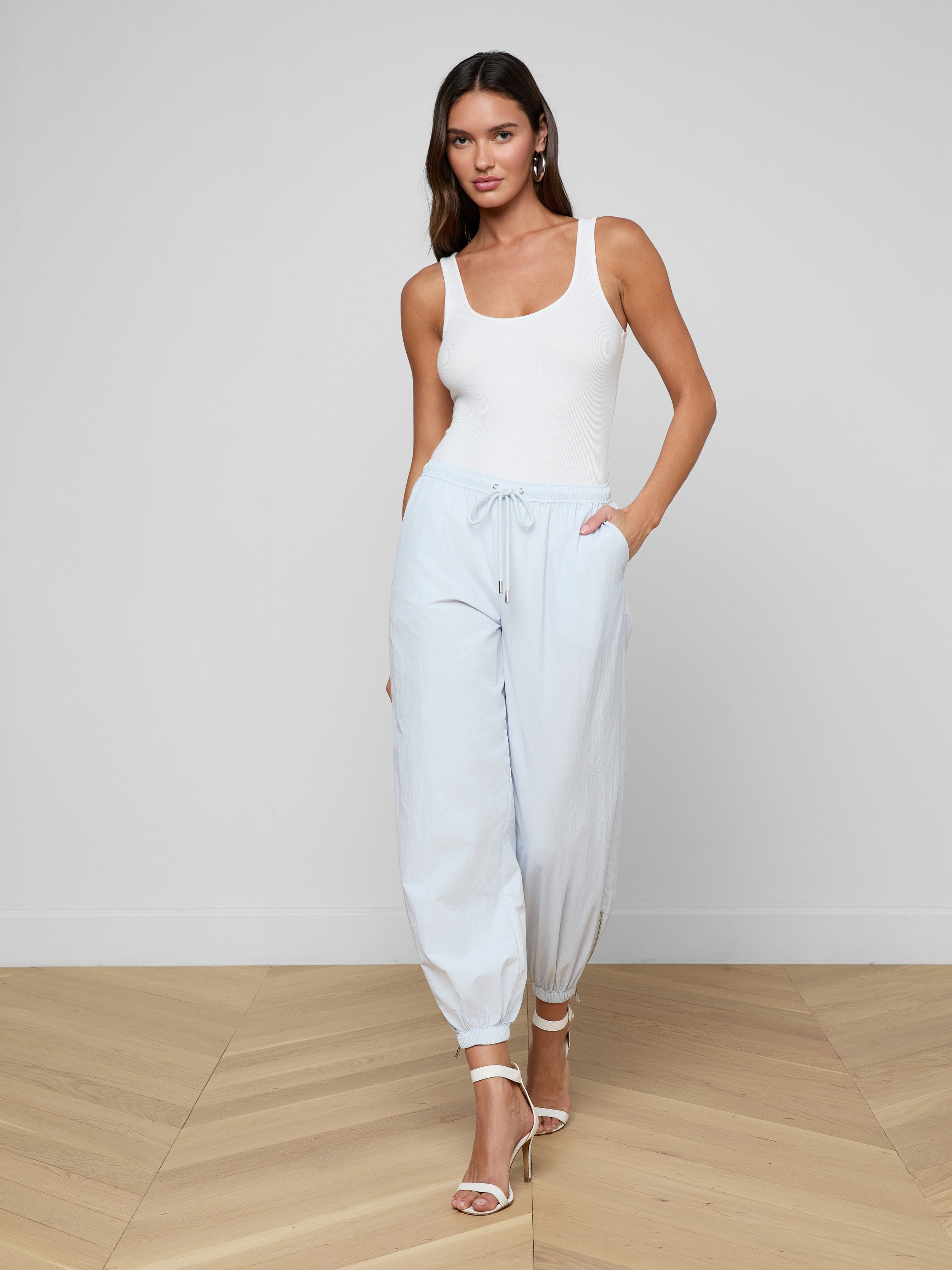 Mariko Jogger In Pale Mist Blue