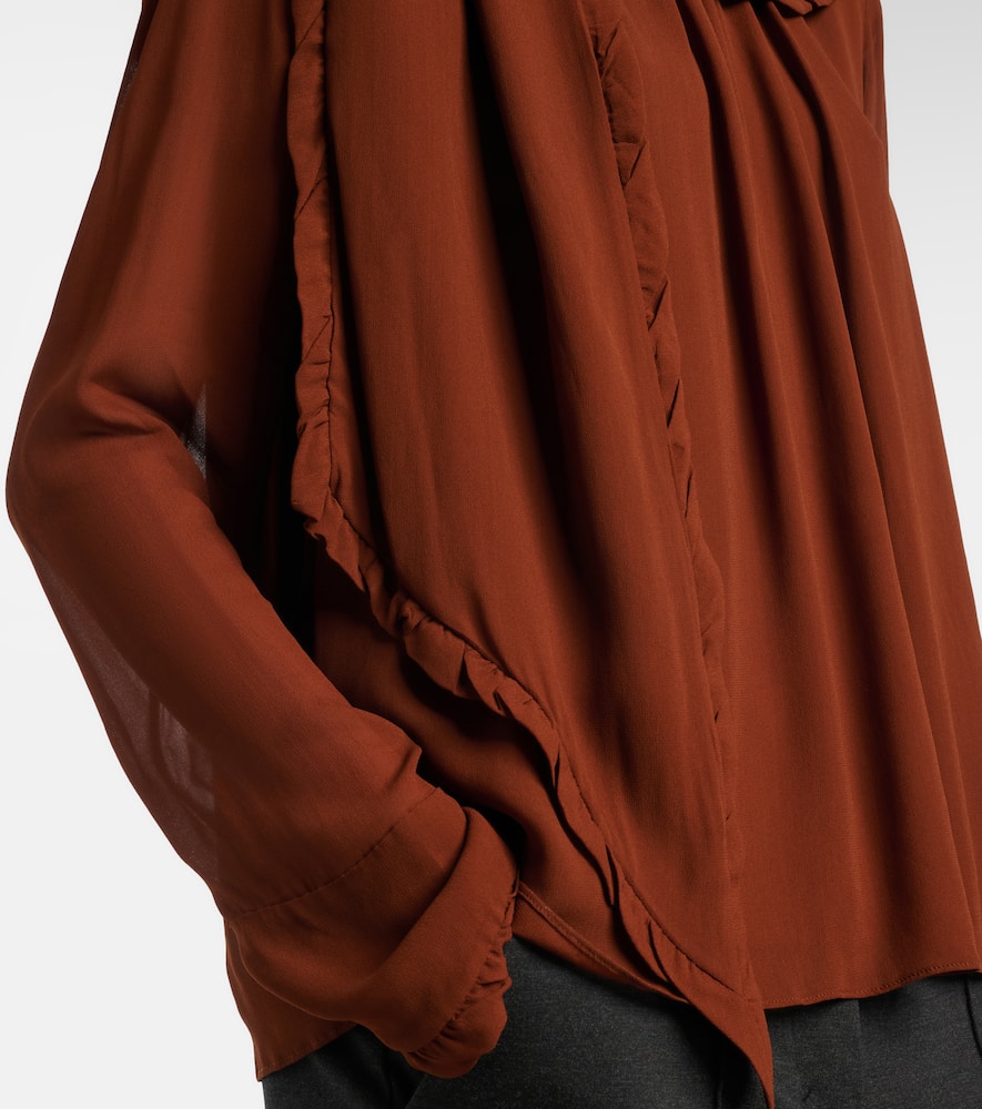 Sheer Twist georgette blouse