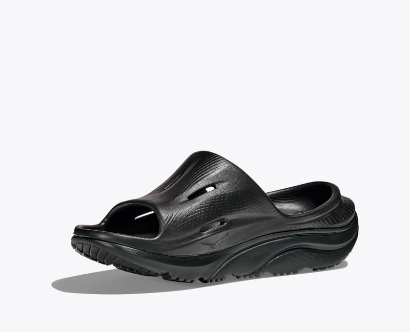 HOKA Women's Ora Recovery Slide 3 Shoes in Black/Black