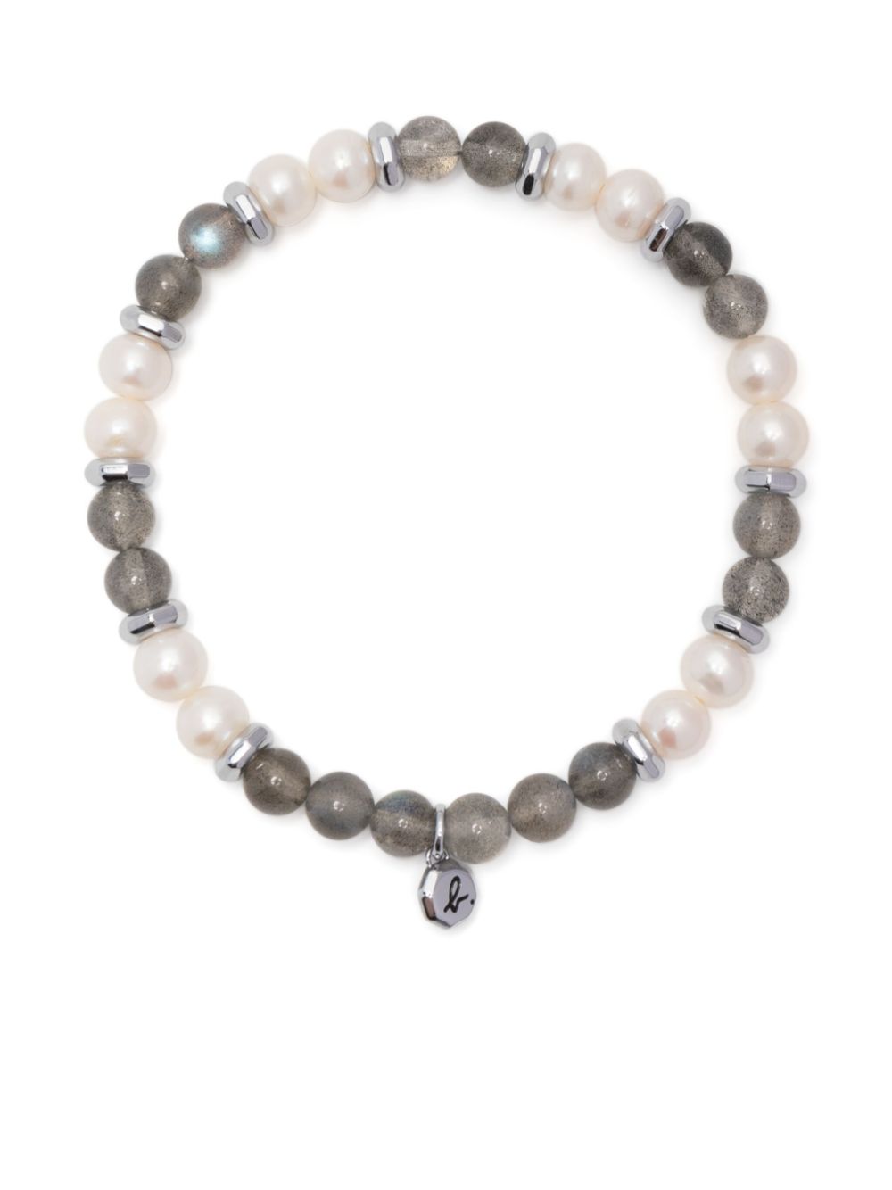 Pearl bead bracelet - White
