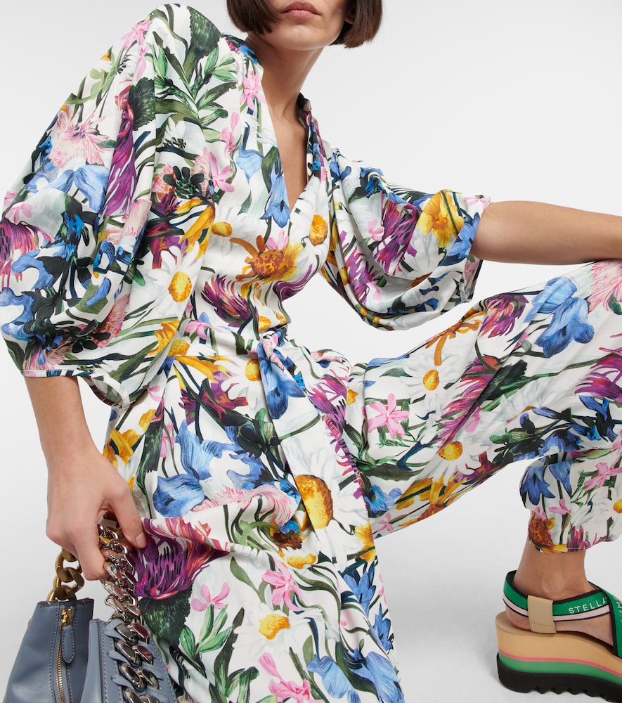 Stella McCartney V-neck floral jumpsuit