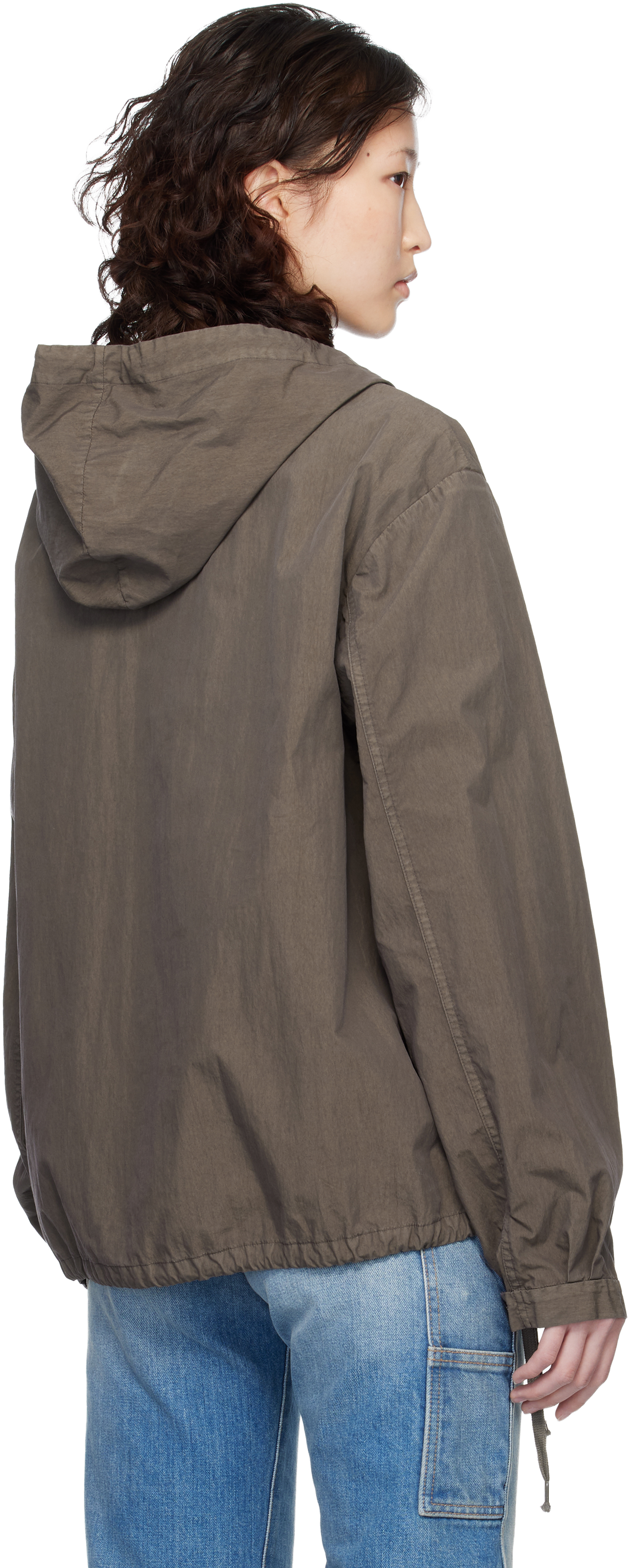 Taupe Cotton Caban Anorak