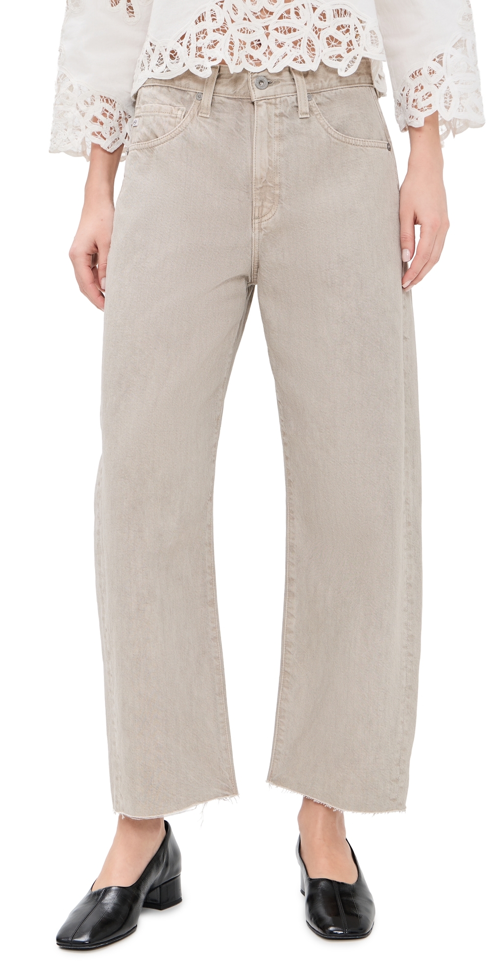 Hattie Crop Jeans Sulfur Light Taupe