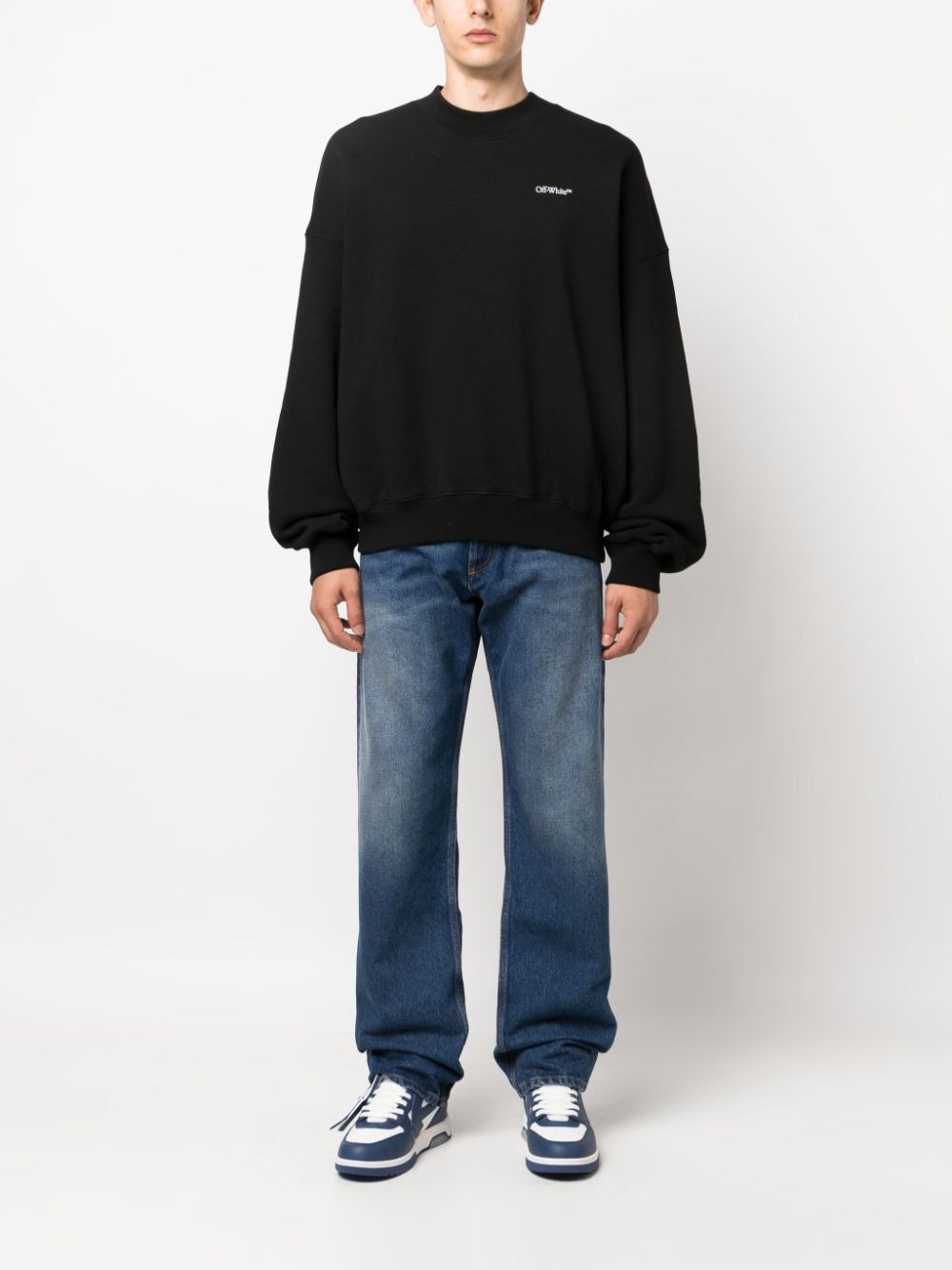Loose-fit straight-leg jeans - Blue