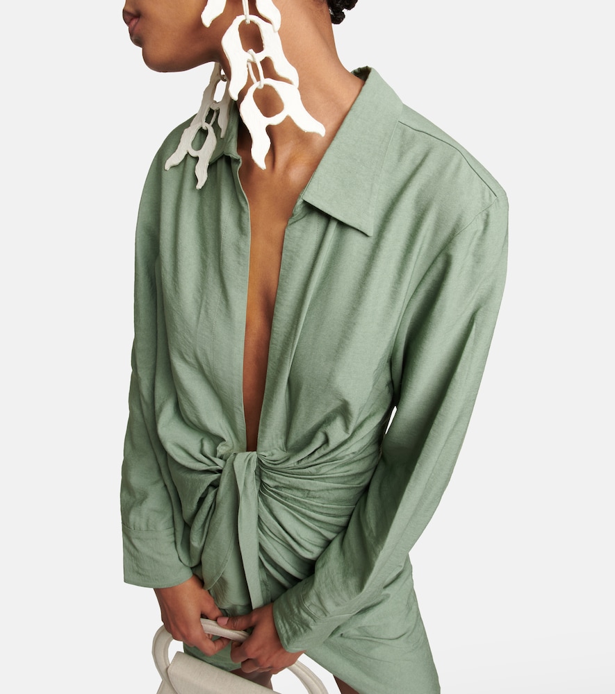 La Robe Bahia tie-detail minidress