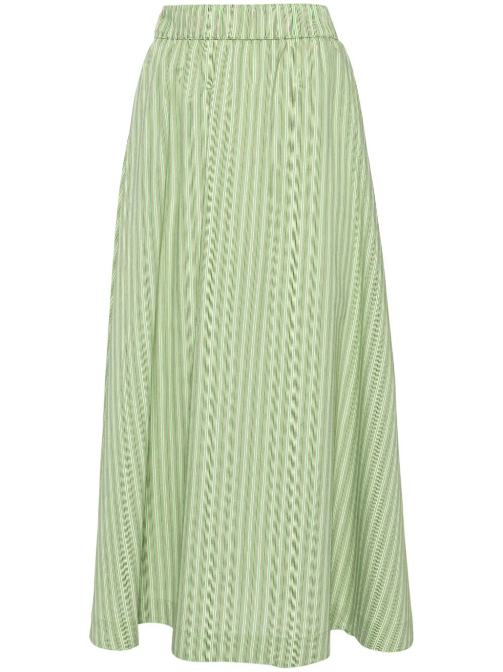 Marla striped midi skirt - Green