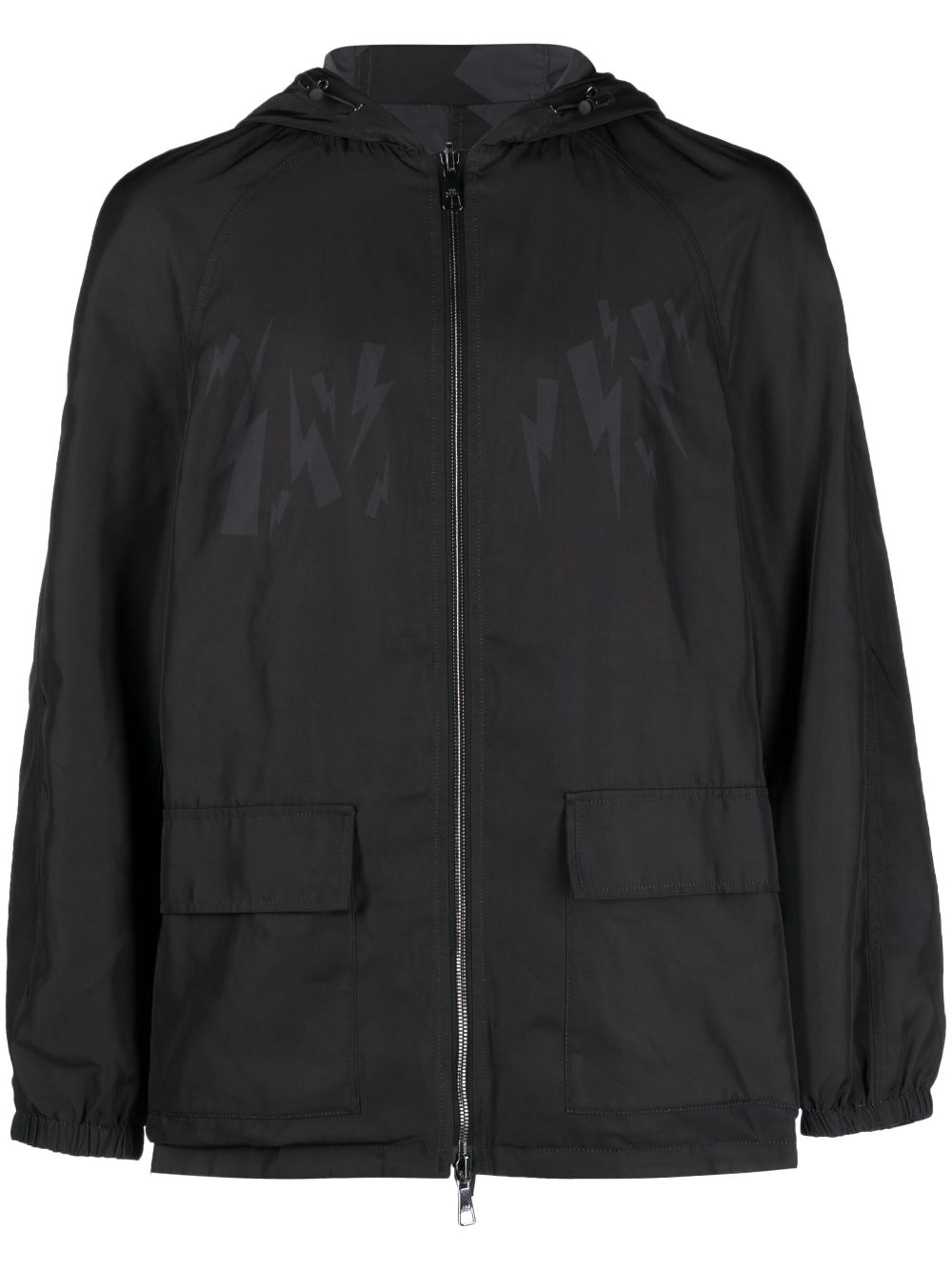 Camouflage reversible bomber jacket - Black
