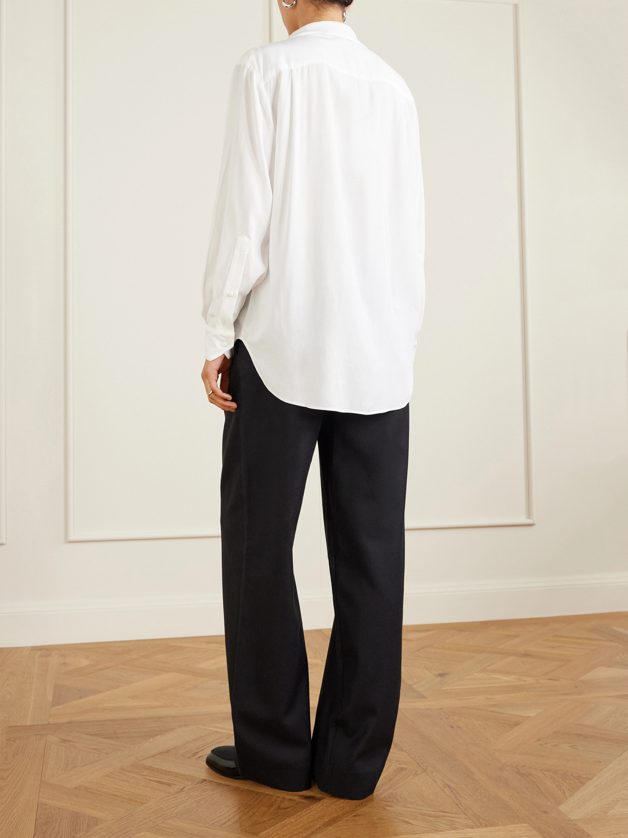 S. S. Daley - Elspeth Pussy-bow Silk Shirt - Ecru