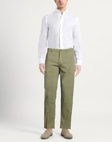 Man Pants Military green Size 32 Cotton, Linen, PES