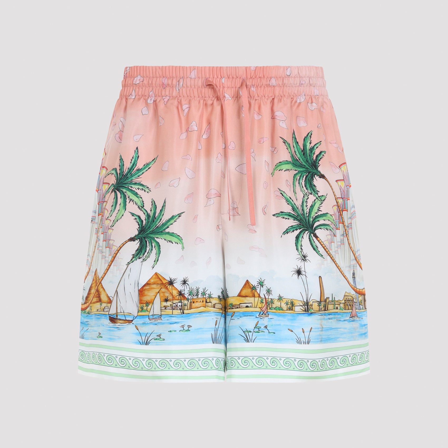 Silk Mini Bermuda Shorts for Men