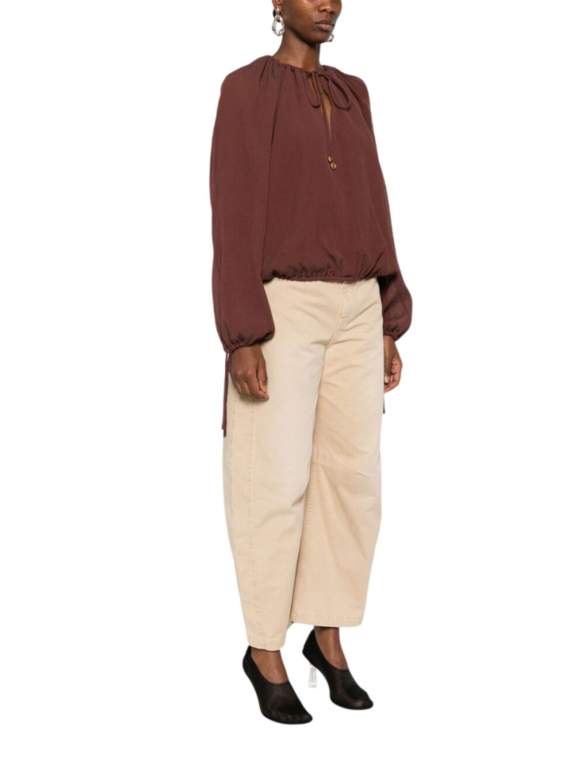 Cotton And Silk Blend Blouse