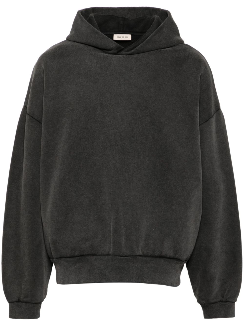 Graphic-print hoodie - Black