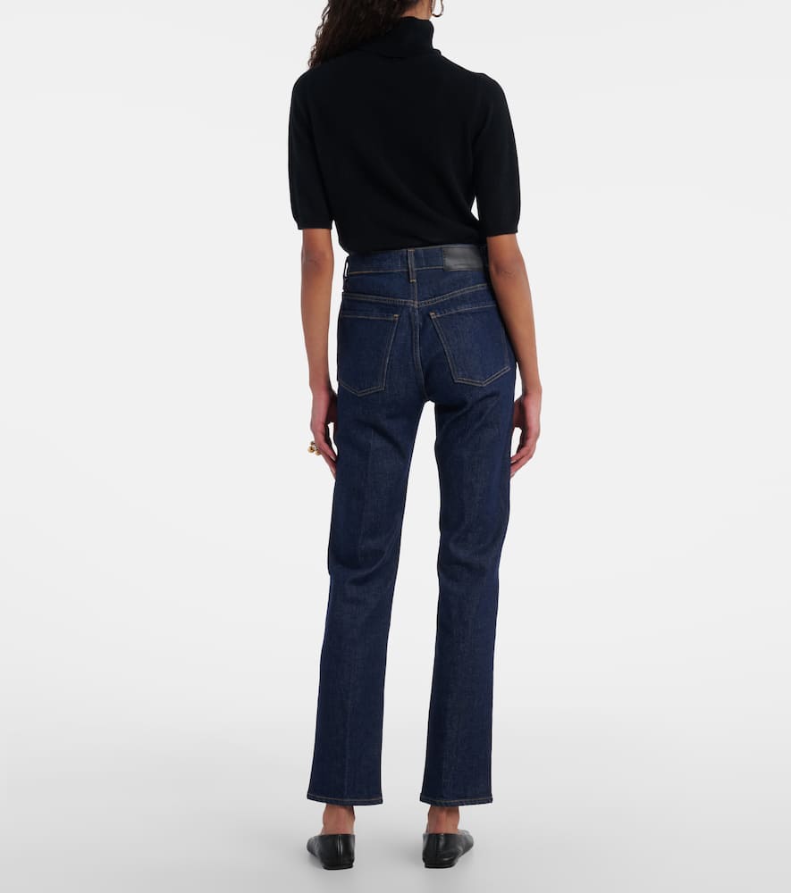 Zurie high-rise straight jeans
