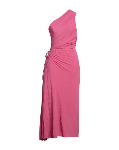 Woman Maxi dress Fuchsia Size 6 Polyester