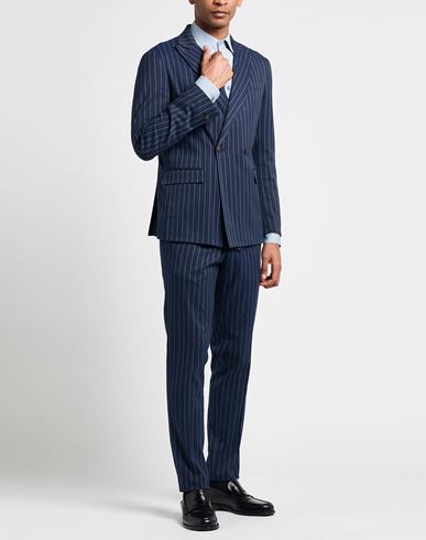 Man Suit Navy Size 42 Polyester, Viscose, Elastane