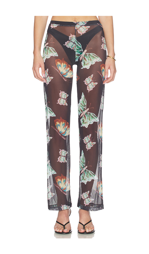 Juliet Johnstone Mesh Pant in Black. L. Also in M, S, XL/1X