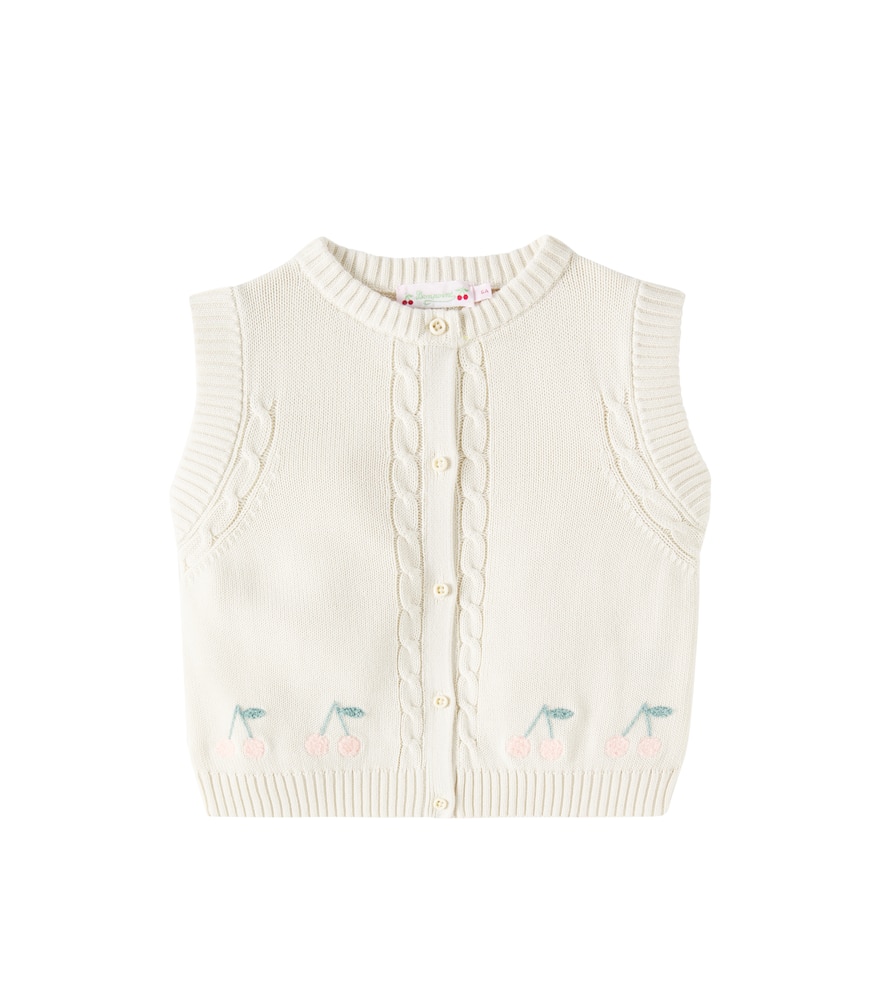Erini embroidered cotton vest