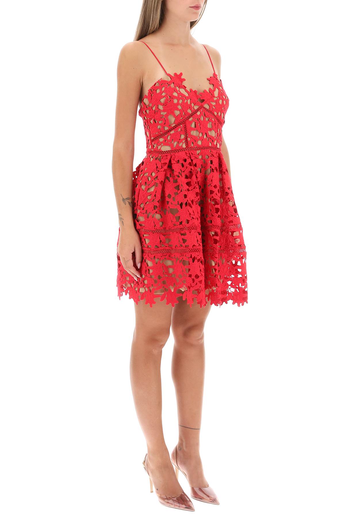 Azaelea Floral Lace Mini Dress
