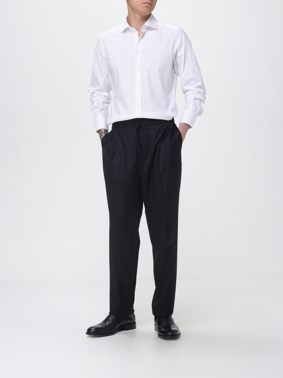 Pants Men color Black