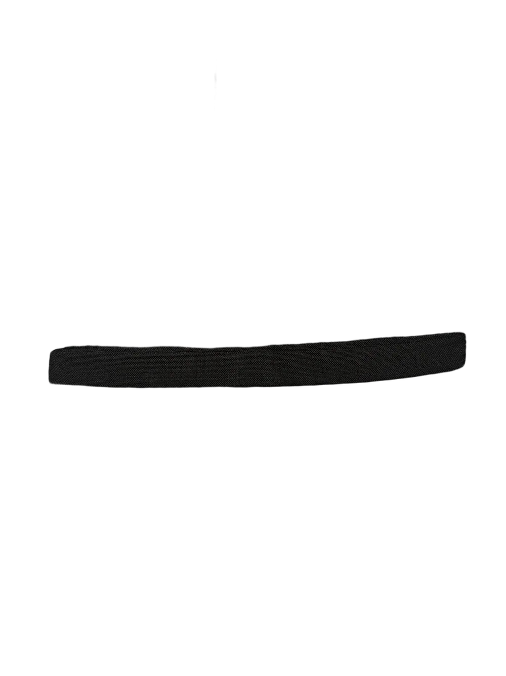 High-Waisted Skinny Trousers — Black