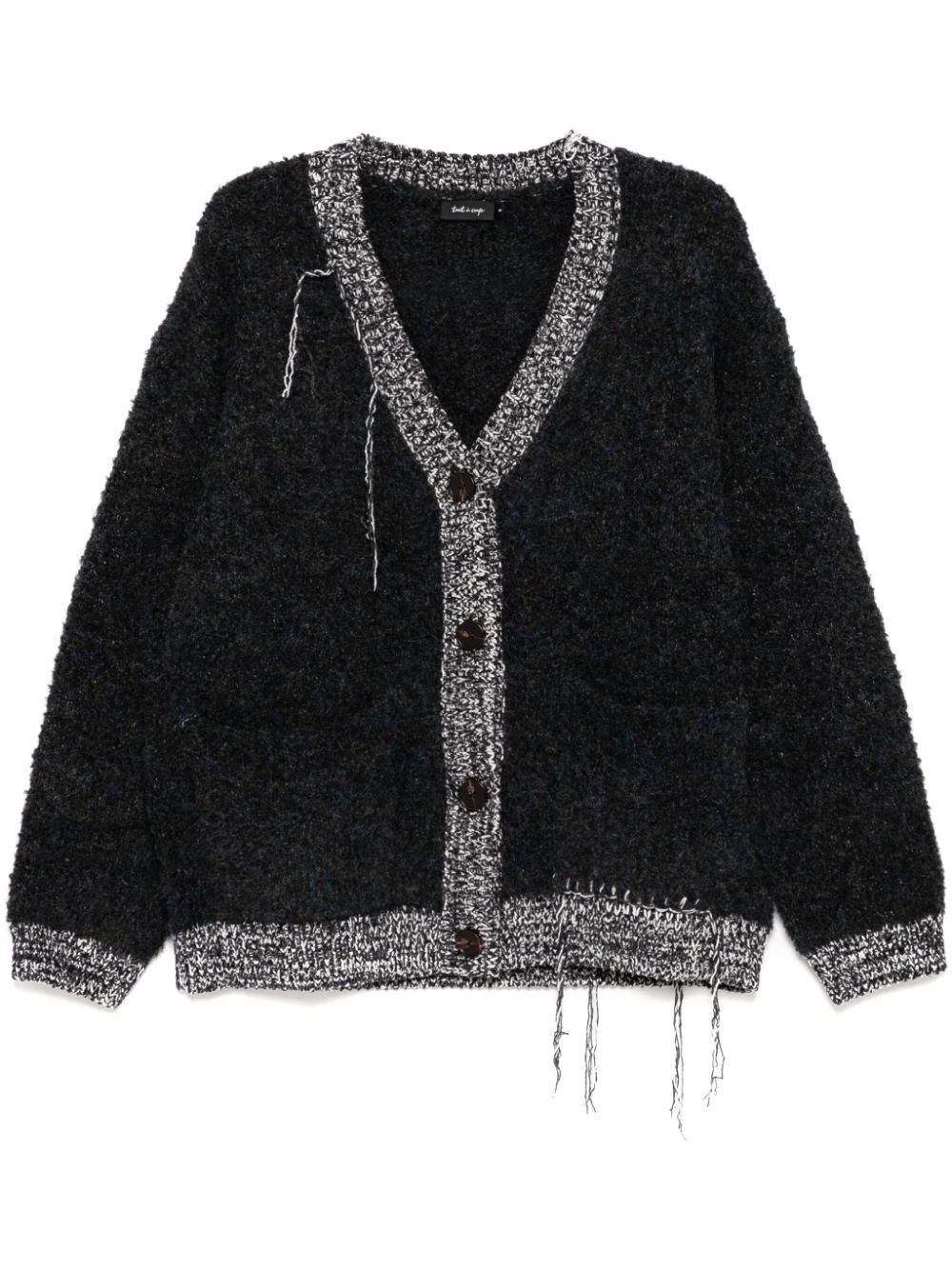 V-neck cardigan - Grey