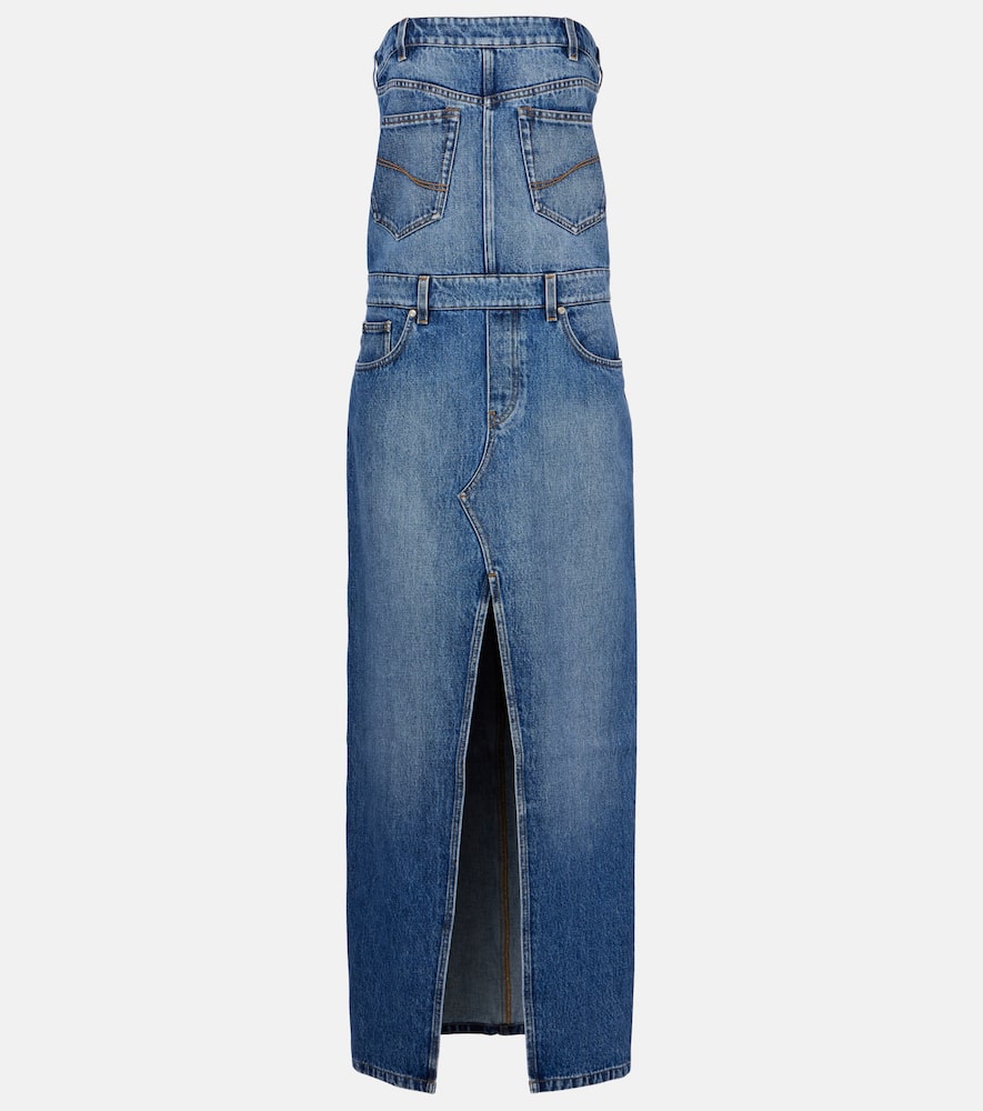 Denim maxi dress