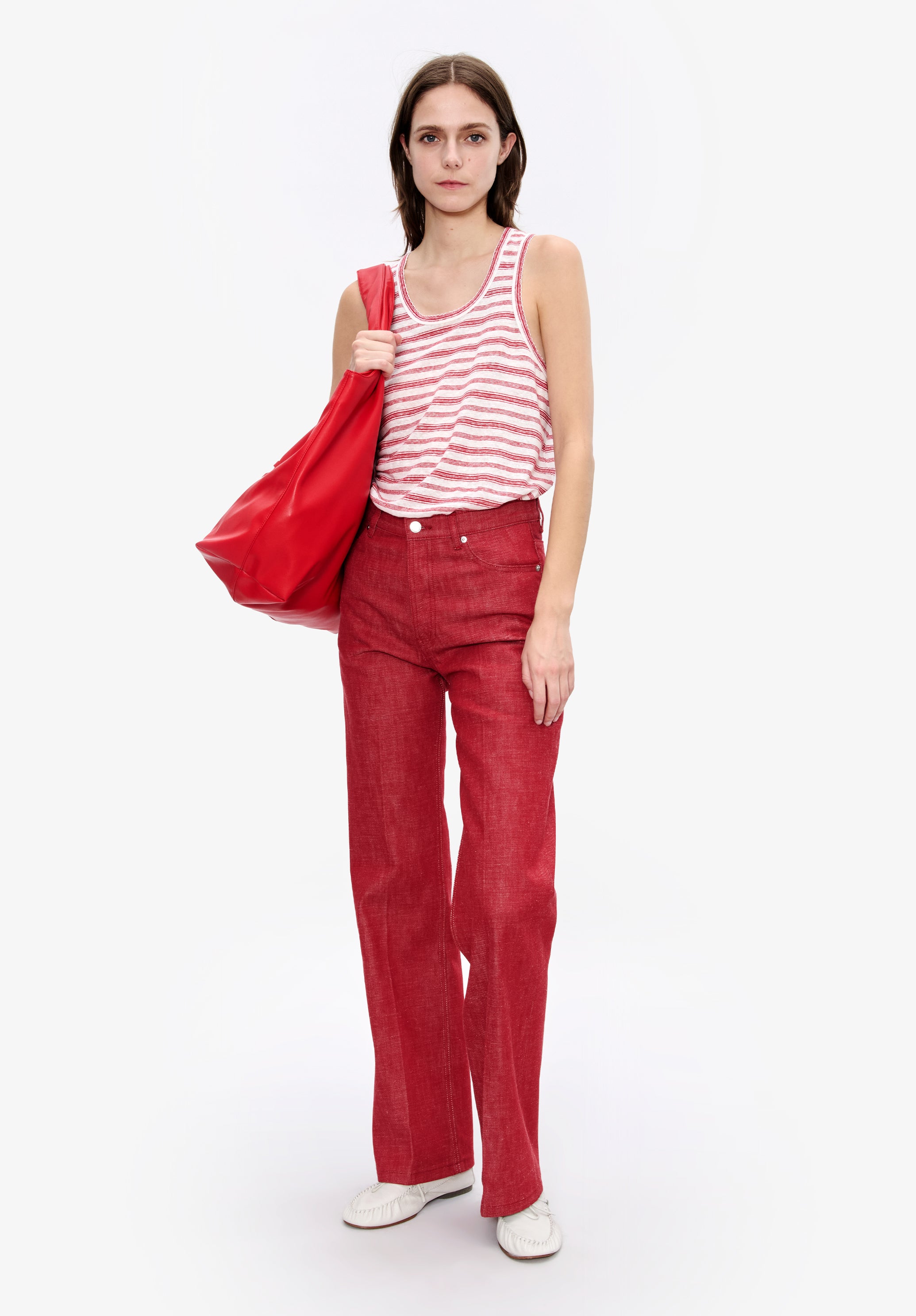 A. P.C. Women's Rina top Size: Extra Small in Red