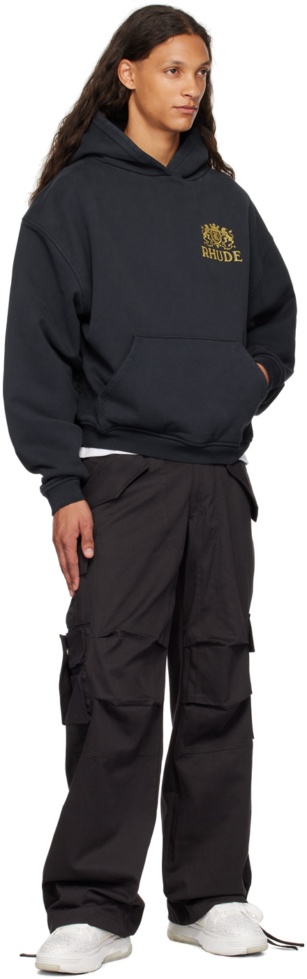 【関税込み】Rhude ブラック Cresta フーディ RHUDE Cresta パーカー | ブラック | FARFETCH JP