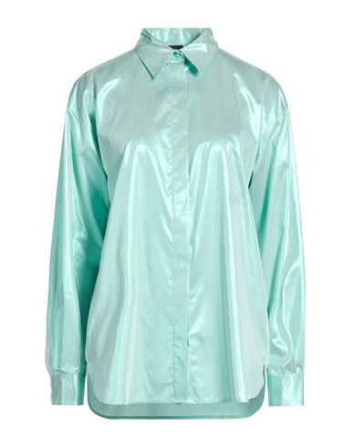Woman Shirt Turquoise Size 4 Viscose, Metallic fiber