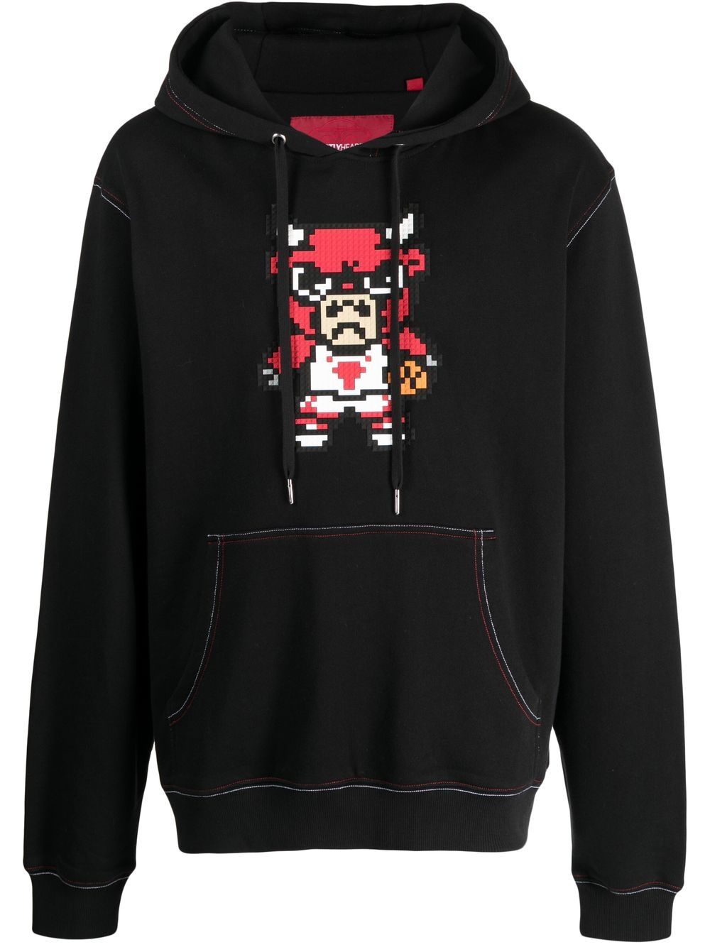 Chicago graphic-print hoodie - Black