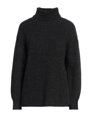 Replay Woman Turtleneck Black Size XS Cotton, Polyester