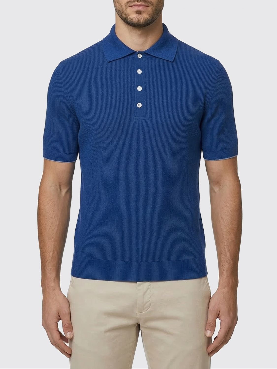 Polo Shirt Men color Grey